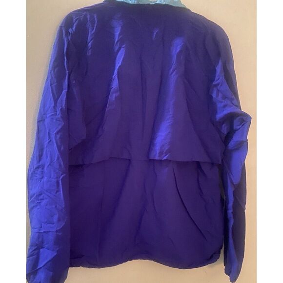 Vintage Nike Jacket Windbreaker Embroidered Patch Logo Full Zip Mens Large Blue - Picture 2 of 2